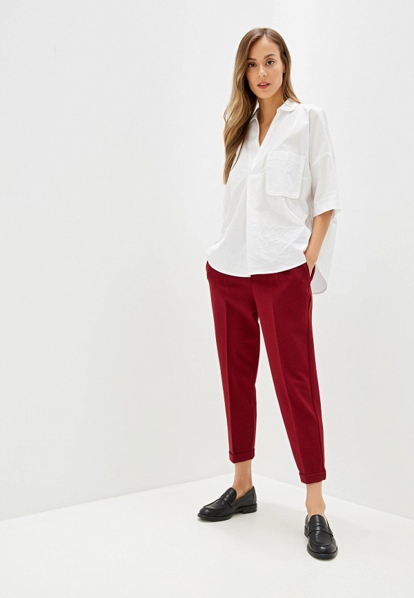 

Брюки United Colors of Benetton, Бордовый, United Colors of Benetton UN012EWFUZX2