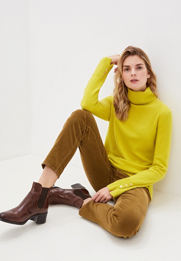 

Водолазка United Colors of Benetton, Желтый, United Colors of Benetton UN012EWFVAG0