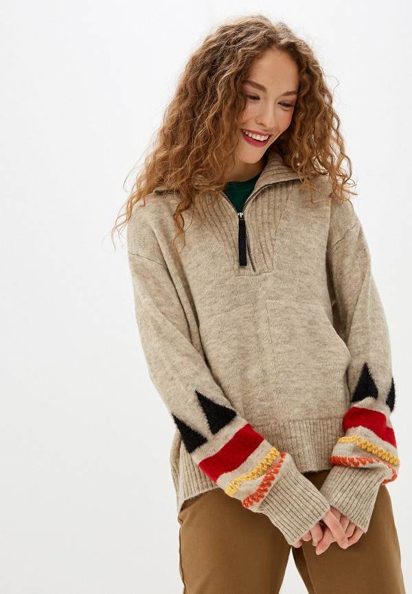 

Свитер United Colors of Benetton, Бежевый, United Colors of Benetton UN012EWFVBI0