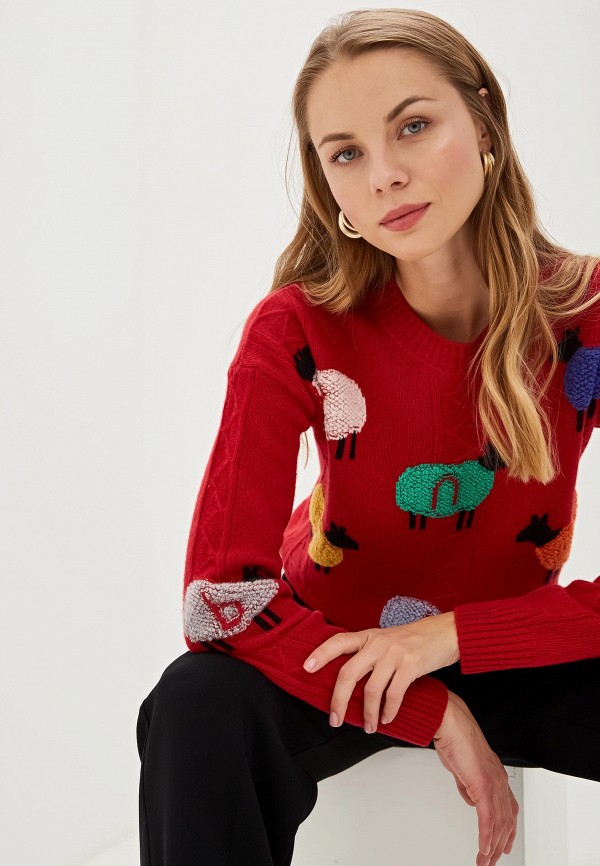 

Джемпер United Colors of Benetton, Красный, United Colors of Benetton UN012EWFVBJ0