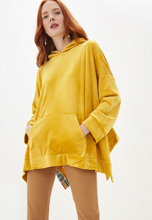 

Худи United Colors of Benetton, Желтый, United Colors of Benetton UN012EWFVBX4