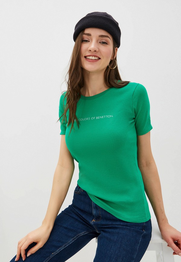 

Футболка United Colors of Benetton, Зеленый, United Colors of Benetton UN012EWHLWC1
