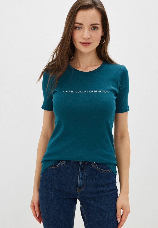 

Футболка United Colors of Benetton, Зеленый, United Colors of Benetton UN012EWHLWC2