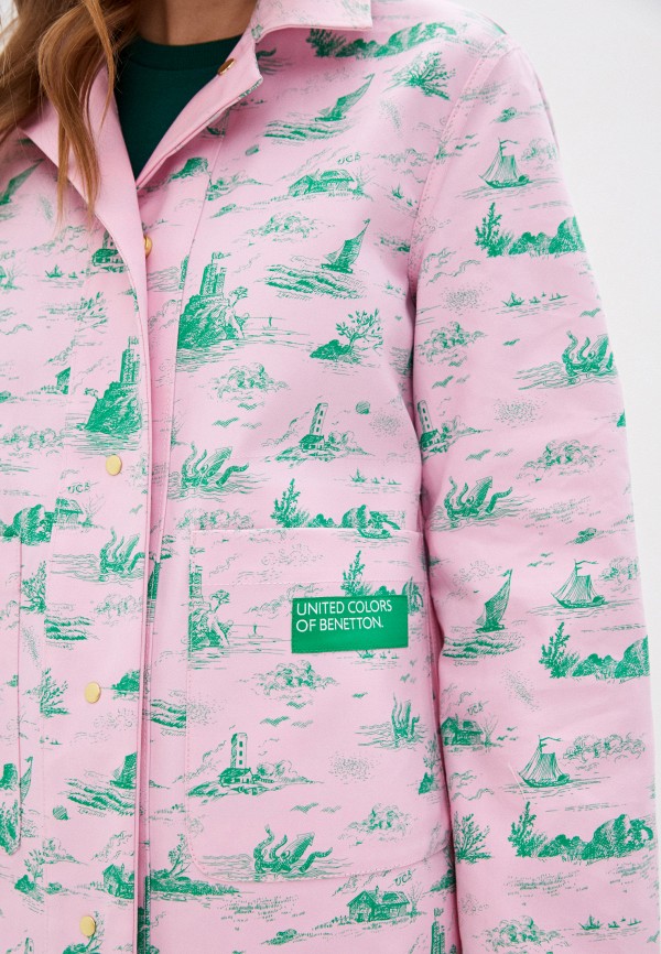 

Плащ United Colors of Benetton, Розовый, United Colors of Benetton UN012EWHXUC9