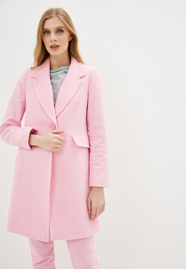 

Пальто United Colors of Benetton, Розовый, United Colors of Benetton UN012EWHXUD3