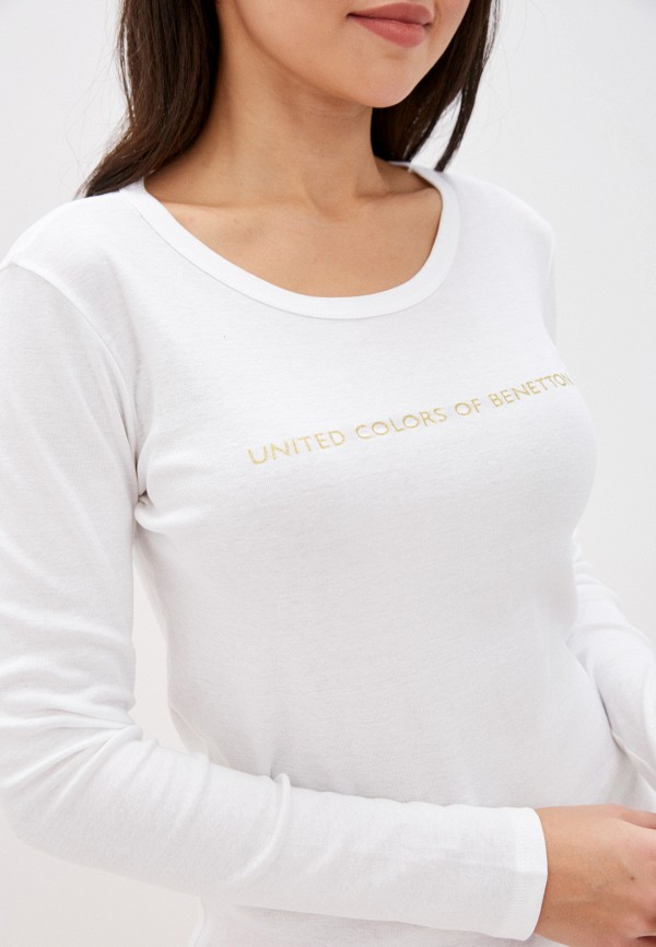 

Лонгслив United Colors of Benetton, Белый, United Colors of Benetton UN012EWHXUX3