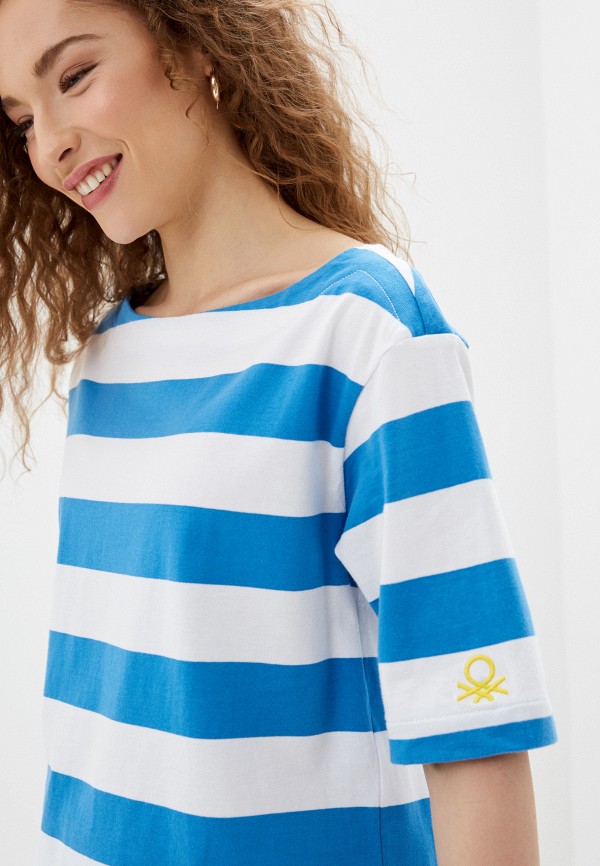 

Футболка United Colors of Benetton, Голубой, United Colors of Benetton UN012EWHXVV7