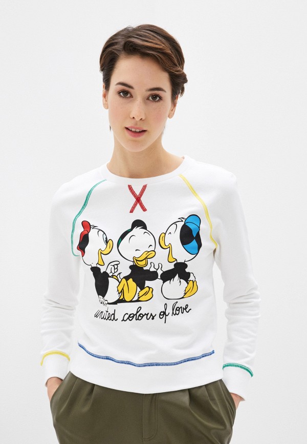 

Свитшот United Colors of Benetton, Белый, United Colors of Benetton UN012EWHXVV8