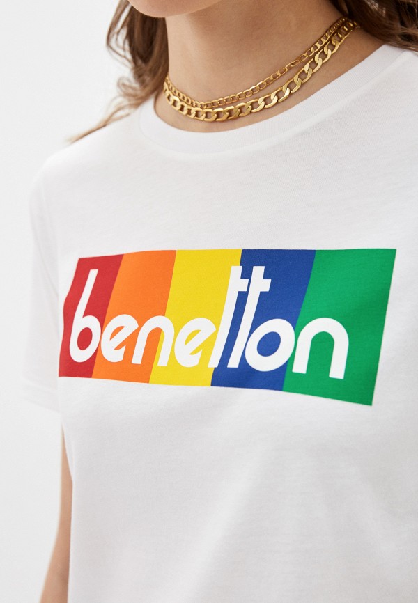 

Футболка United Colors of Benetton, Белый, United Colors of Benetton UN012EWHXVW3