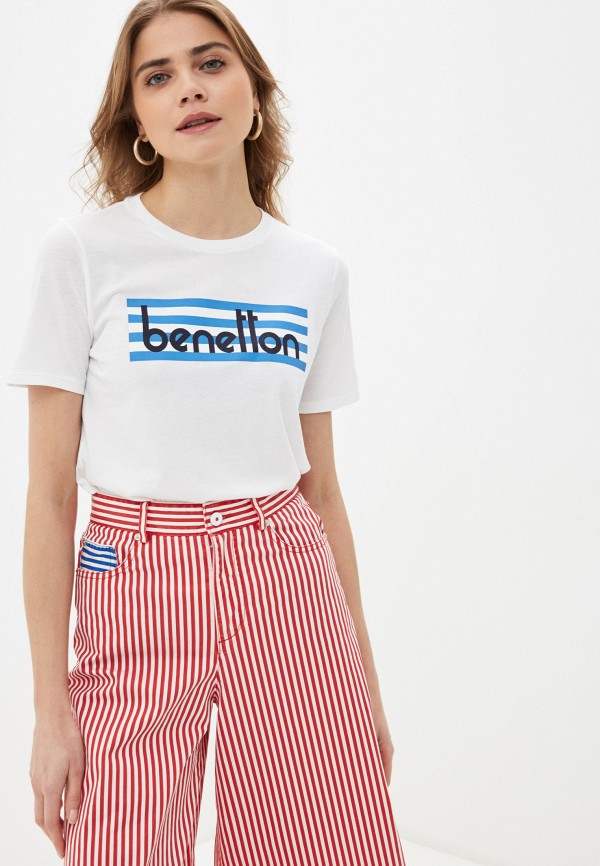 

Футболка United Colors of Benetton, Белый, United Colors of Benetton UN012EWHXVW5