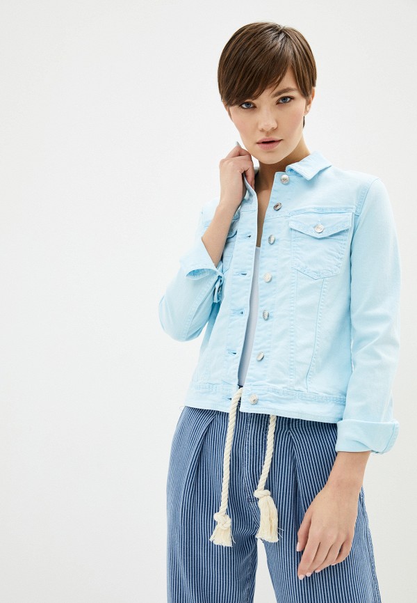 

Куртка джинсовая United Colors of Benetton, Голубой, United Colors of Benetton UN012EWHXWC2