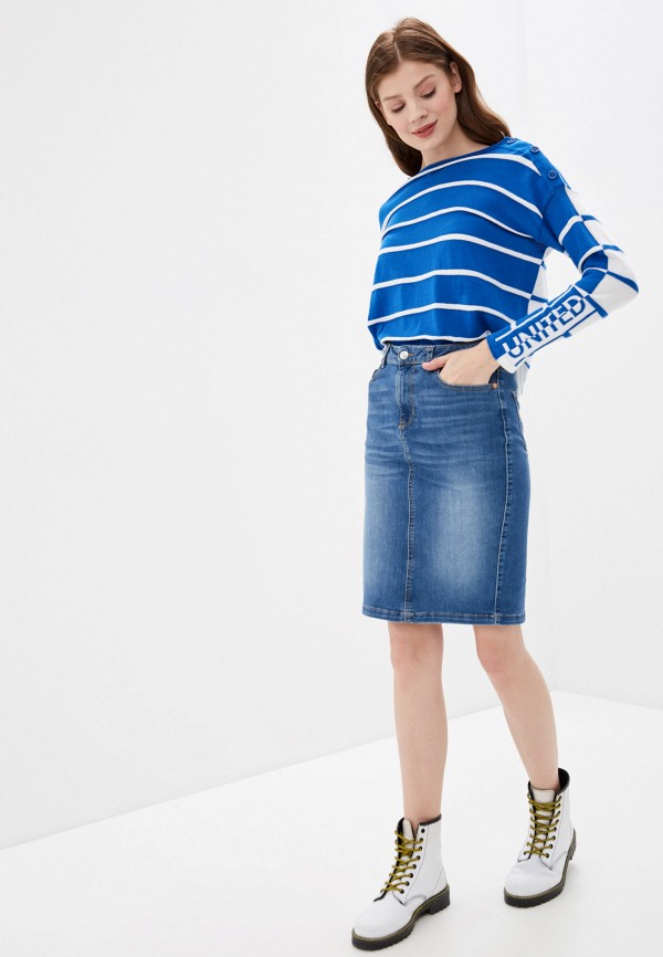 

Лонгслив United Colors of Benetton, Синий, United Colors of Benetton UN012EWHXWE9