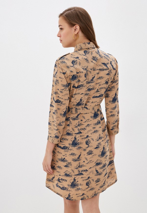 

Платье United Colors of Benetton, Бежевый, United Colors of Benetton UN012EWHXWT1