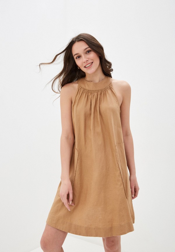 

Платье United Colors of Benetton, Бежевый, United Colors of Benetton UN012EWHXXY4