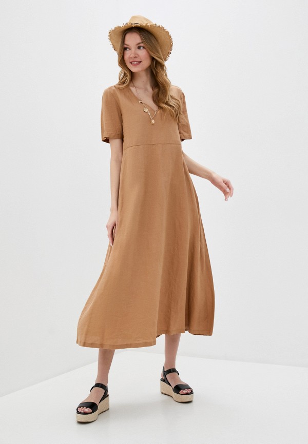

Платье United Colors of Benetton, Бежевый, United Colors of Benetton UN012EWHXXY7