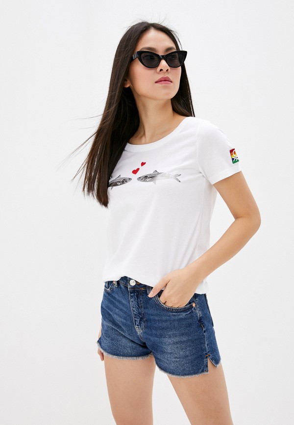 

Футболка United Colors of Benetton, Белый, United Colors of Benetton UN012EWHXYE9