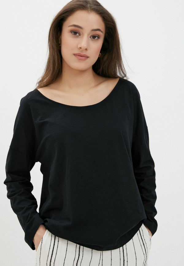 

Лонгслив United Colors of Benetton, Черный, United Colors of Benetton UN012EWHXYI2
