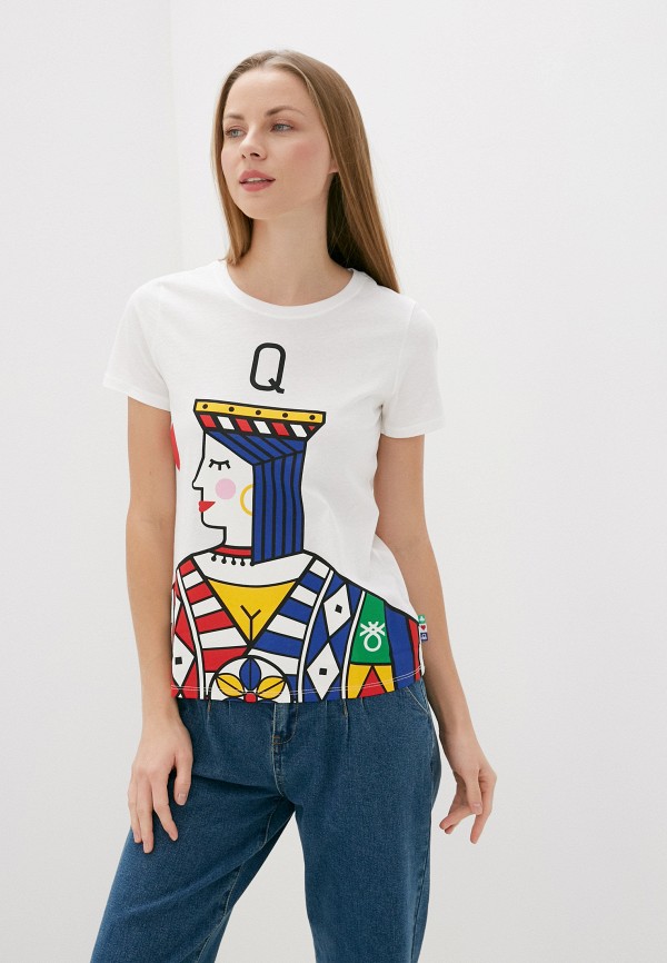 

Футболка United Colors of Benetton, Белый, United Colors of Benetton UN012EWJZBW8