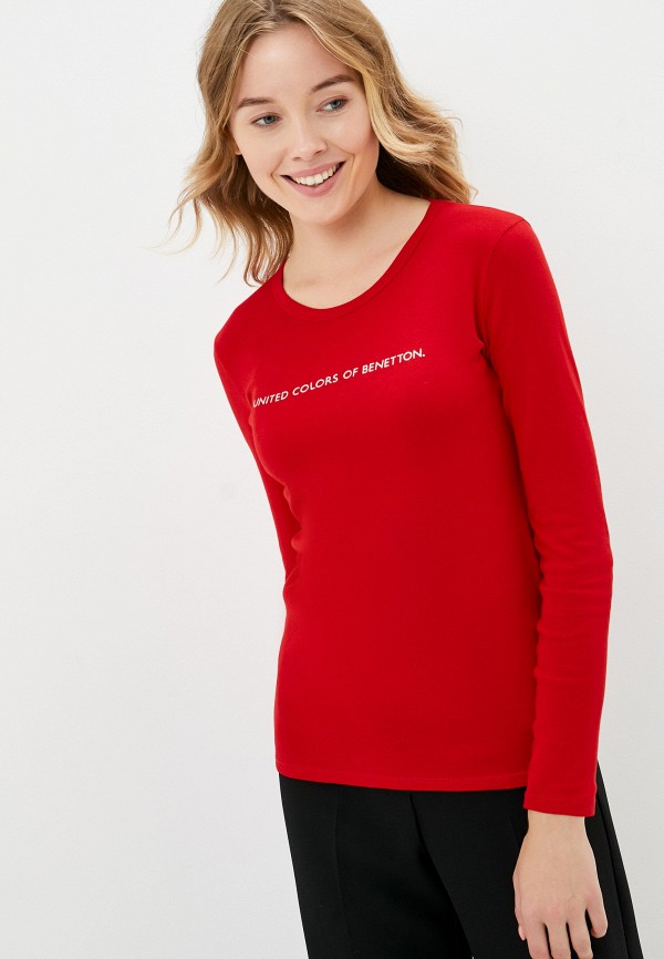 

Лонгслив United Colors of Benetton, Красный