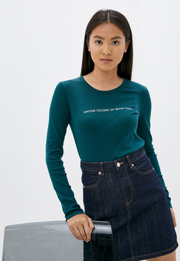 

Лонгслив United Colors of Benetton, Зеленый