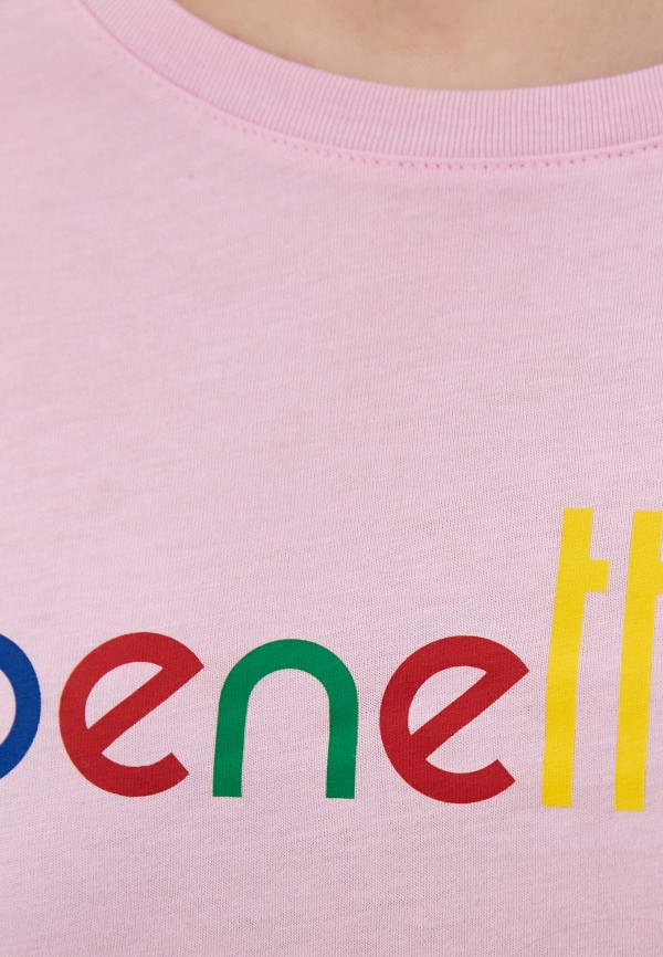 

Футболка United Colors of Benetton, Розовый, United Colors of Benetton UN012EWJZDH8