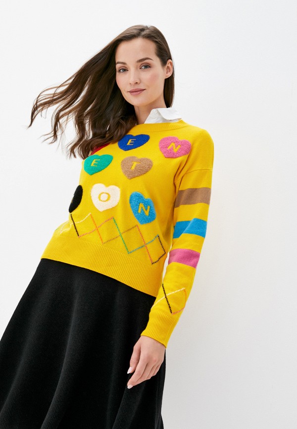 

Джемпер United Colors of Benetton, Желтый, United Colors of Benetton UN012EWJZDR8