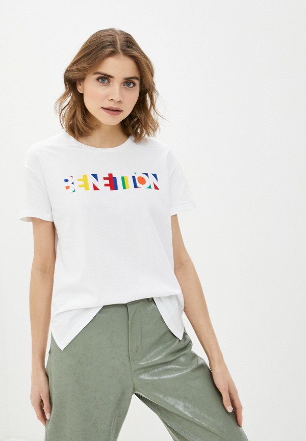 

Футболка United Colors of Benetton, Белый, United Colors of Benetton UN012EWMHGI0