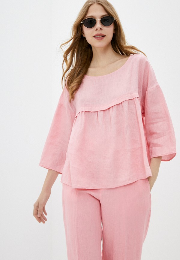 

Блуза United Colors of Benetton, Розовый, United Colors of Benetton UN012EWMHHT9