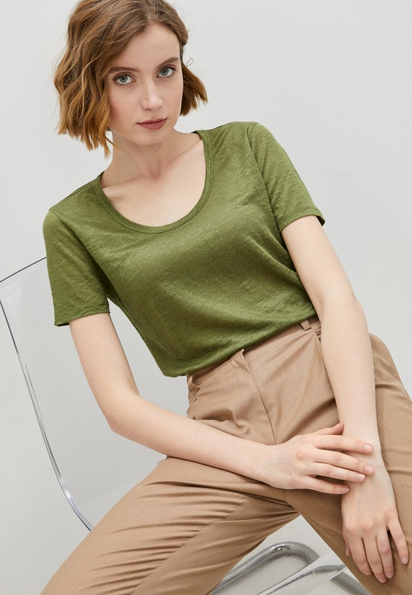 

Футболка United Colors of Benetton, Хаки, United Colors of Benetton UN012EWMIPE1