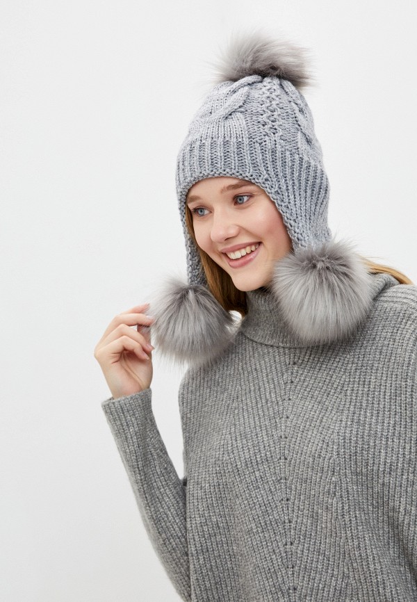 Шапка Val Vutti серый, размер 56, фото 3