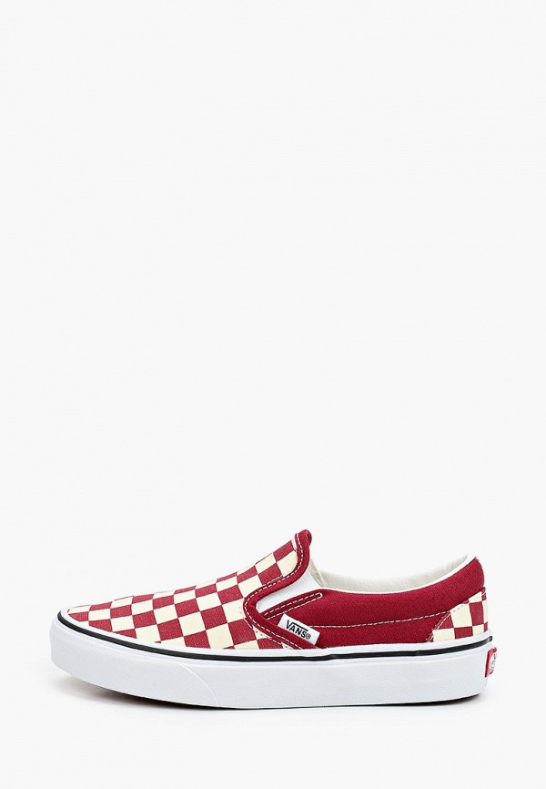 

Слипоны Vans, Красный