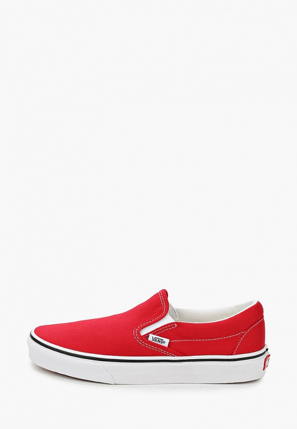 

Слипоны Vans, Красный