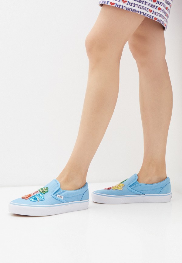 

Слипоны Vans, Голубой
