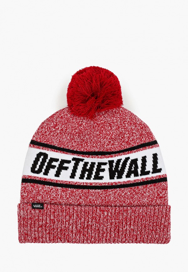 

Шапка Vans, Красный, MN OFF THE WALL POM