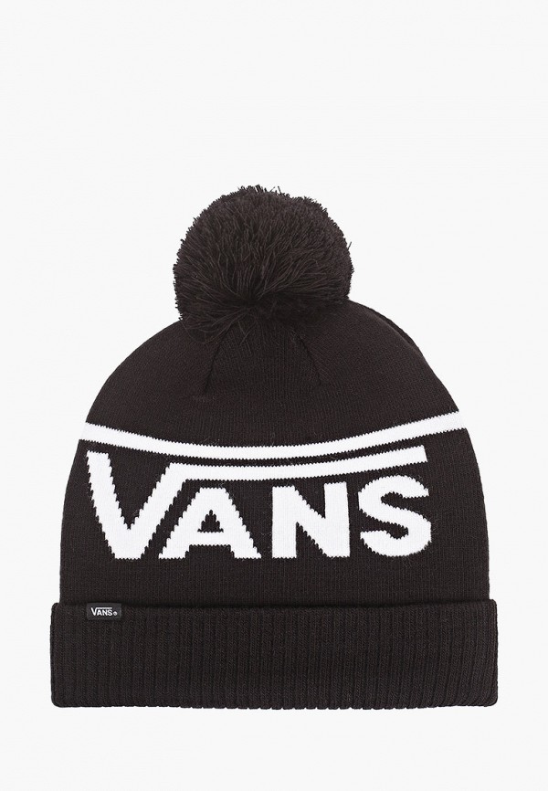 

Шапка Vans, Черный, MN VANS STRIPE POM BEANIE