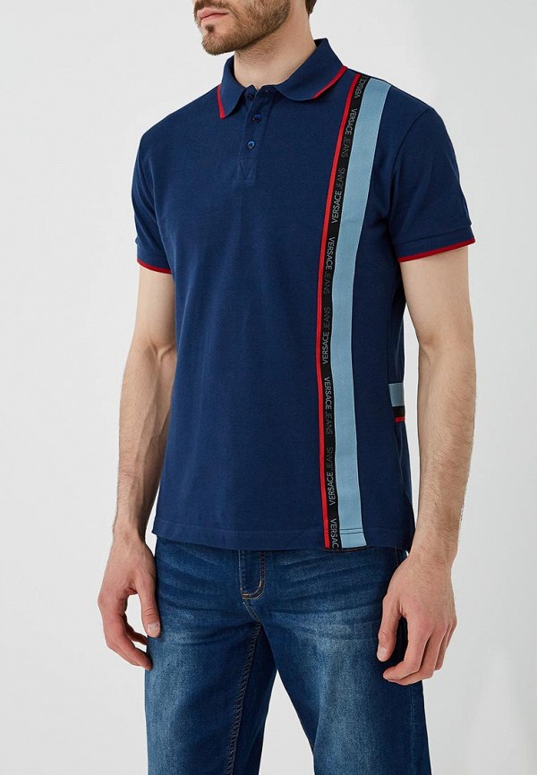 

Поло Versace Jeans, Синий