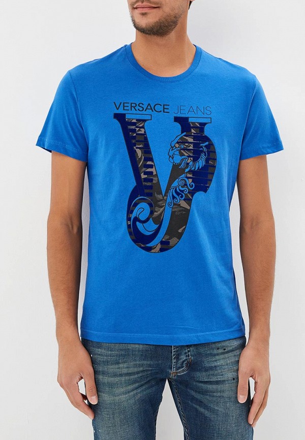 

Футболка Versace Jeans, Versace Jeans VE006EMBVAR9, Синий