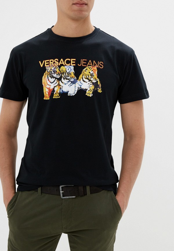 

Футболка Versace Jeans, Versace Jeans VE006EMEUKT9, Черный