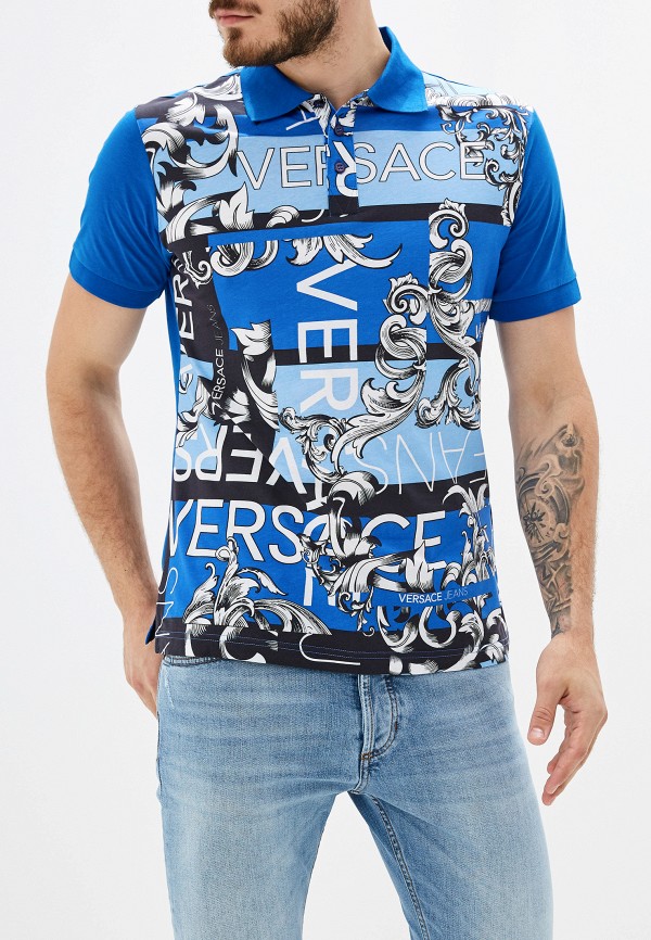 

Поло Versace Jeans, Versace Jeans VE006EMEUKU0, Синий