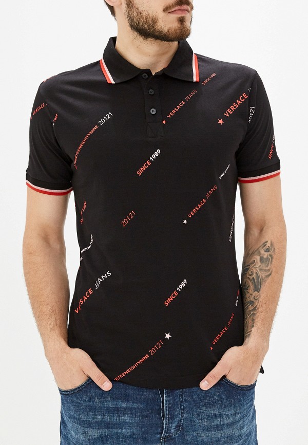 

Поло Versace Jeans, Черный, Versace Jeans VE006EMEUKX3