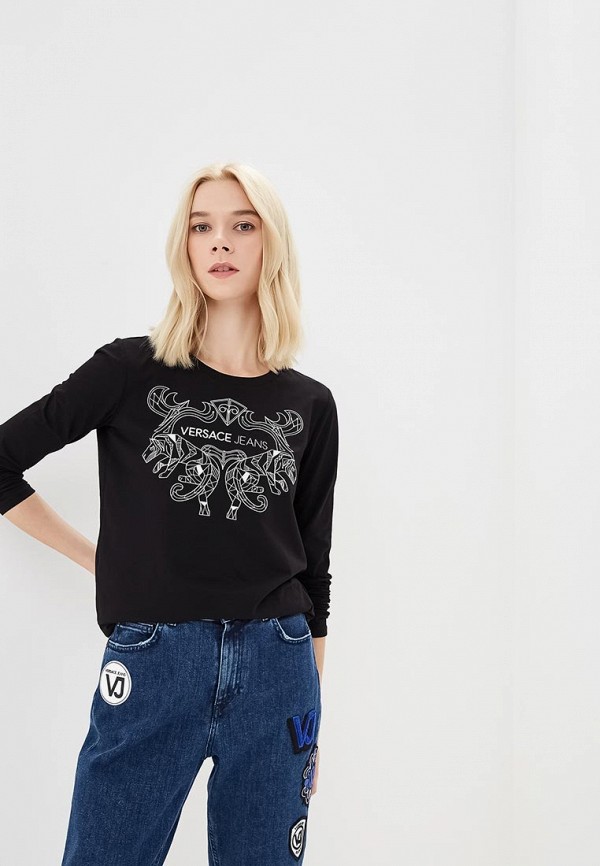 

Лонгслив Versace Jeans, Черный