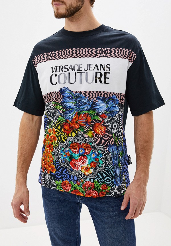 

Футболка Versace Jeans Couture, Мультиколор, Versace Jeans Couture VE035EMGKFE7