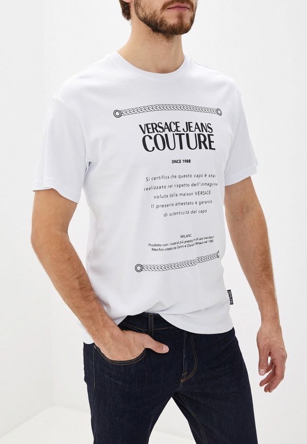 

Футболка Versace Jeans Couture, Белый, Versace Jeans Couture VE035EMGKFG4