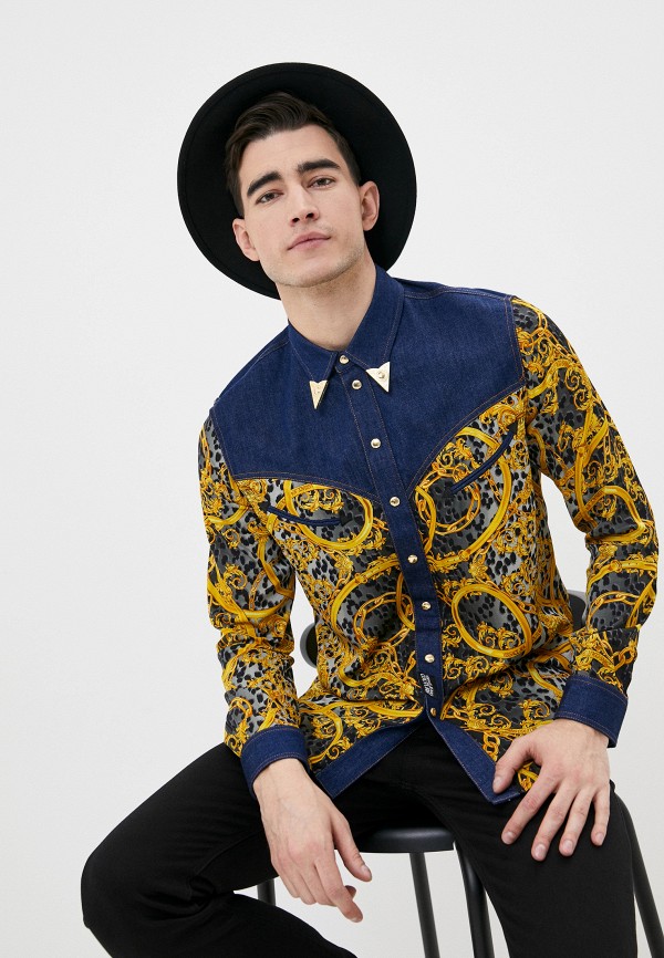 

Рубашка Versace Jeans Couture, Синий, Versace Jeans Couture VE035EMITGI5