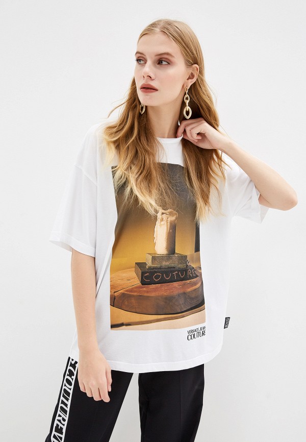 

Футболка Versace Jeans Couture, Белый, Versace Jeans Couture VE035EWGIYL0