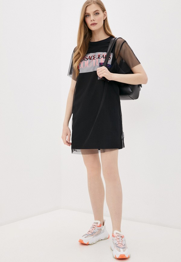 

Платье Versace Jeans Couture, Черный, Versace Jeans Couture VE035EWHYUE9