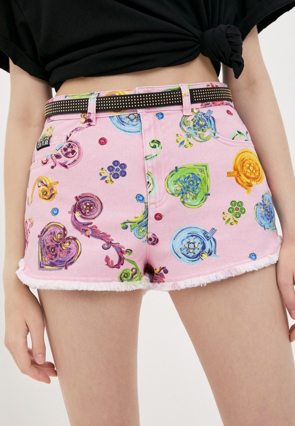 

Шорты джинсовые Versace Jeans Couture, Розовый