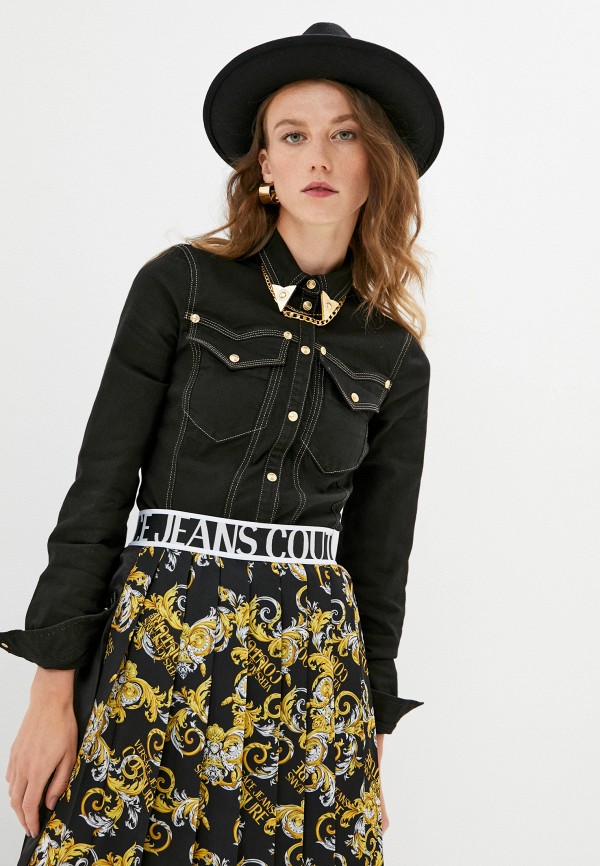 

Рубашка джинсовая Versace Jeans Couture, Черный, Versace Jeans Couture VE035EWKERE1