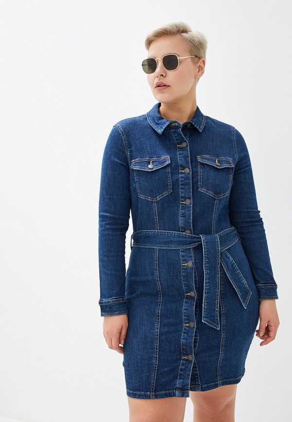 

Платье джинсовое Vero Moda Curve, Синий