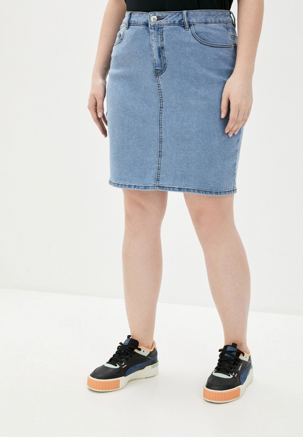 

Юбка джинсовая Vero Moda Curve, Голубой, Vero Moda Curve VE037EWINJK1